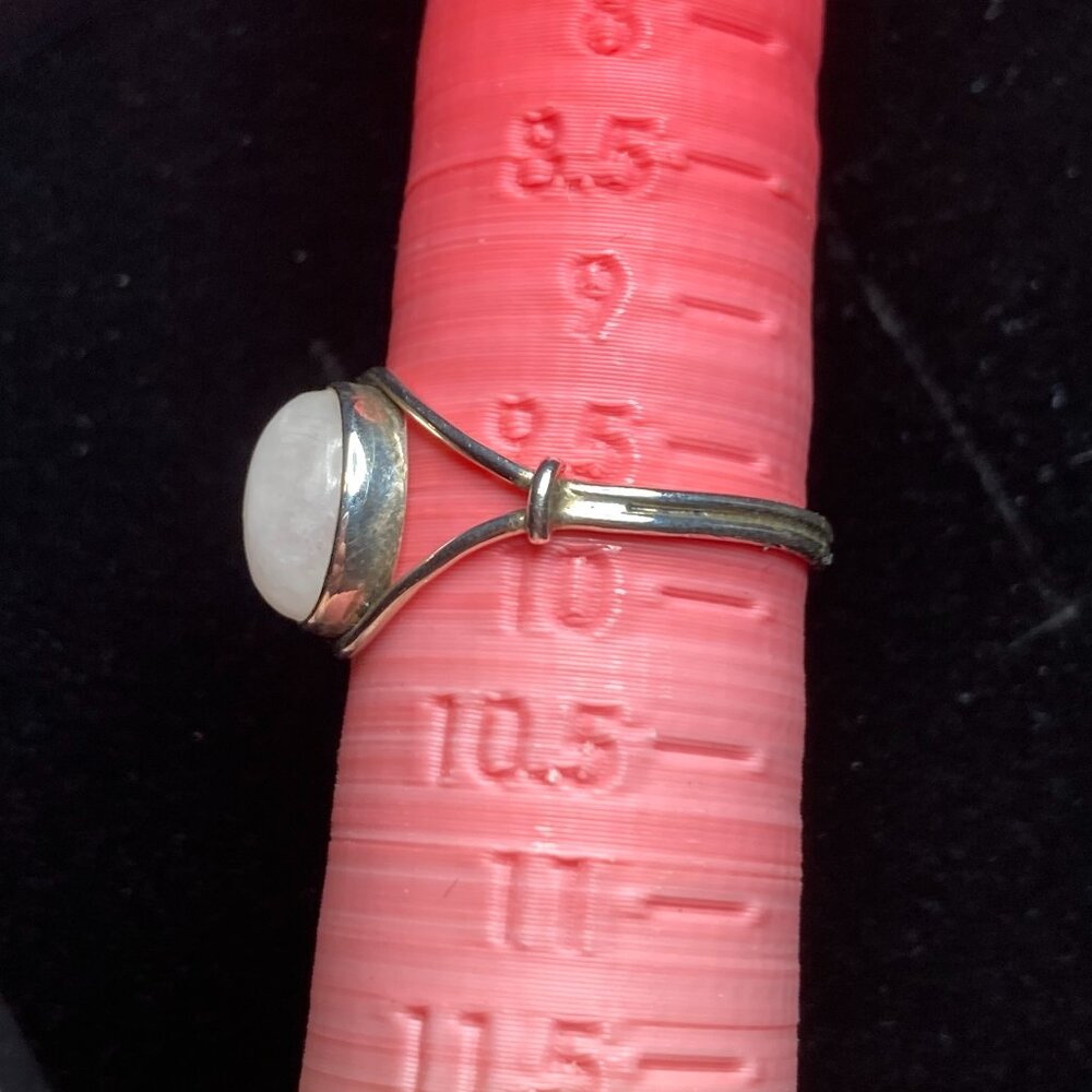 Rainbow Moonstone Sterling Silver Ring - image 4